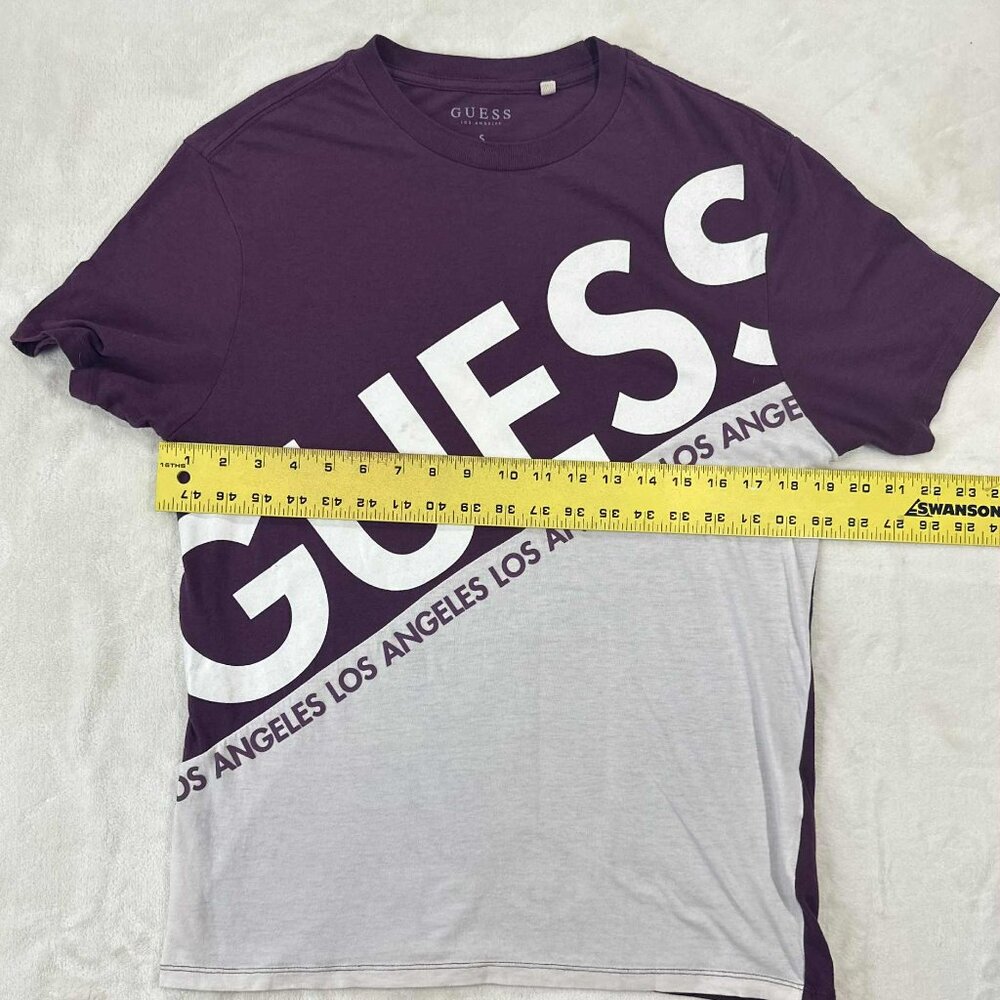 GUESS – Bold Diagonal Logo short‎ sleeve Tee - small - Picture 7 of 11